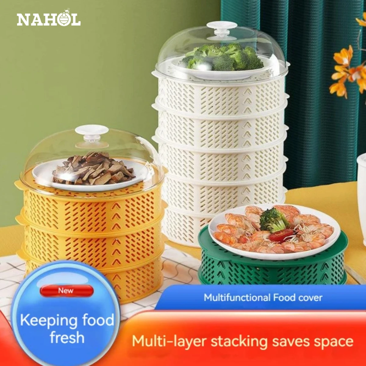 Food Sefty Cover Multi-Layer Basket