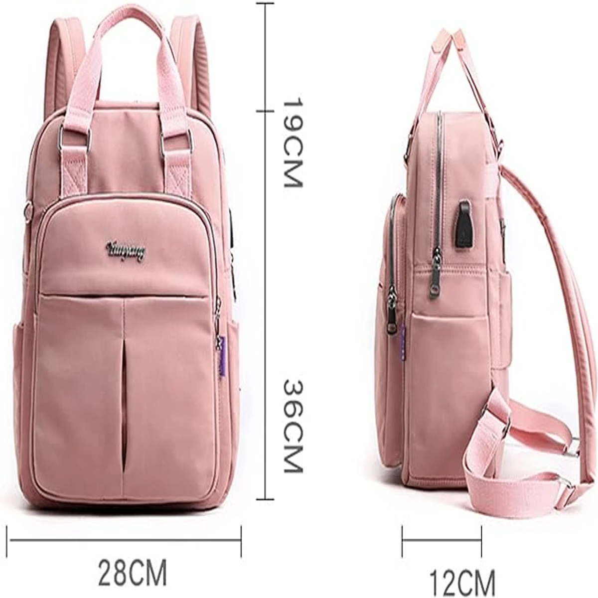 Multi Uses Laptop Backpack Travel Bag With Charging Port