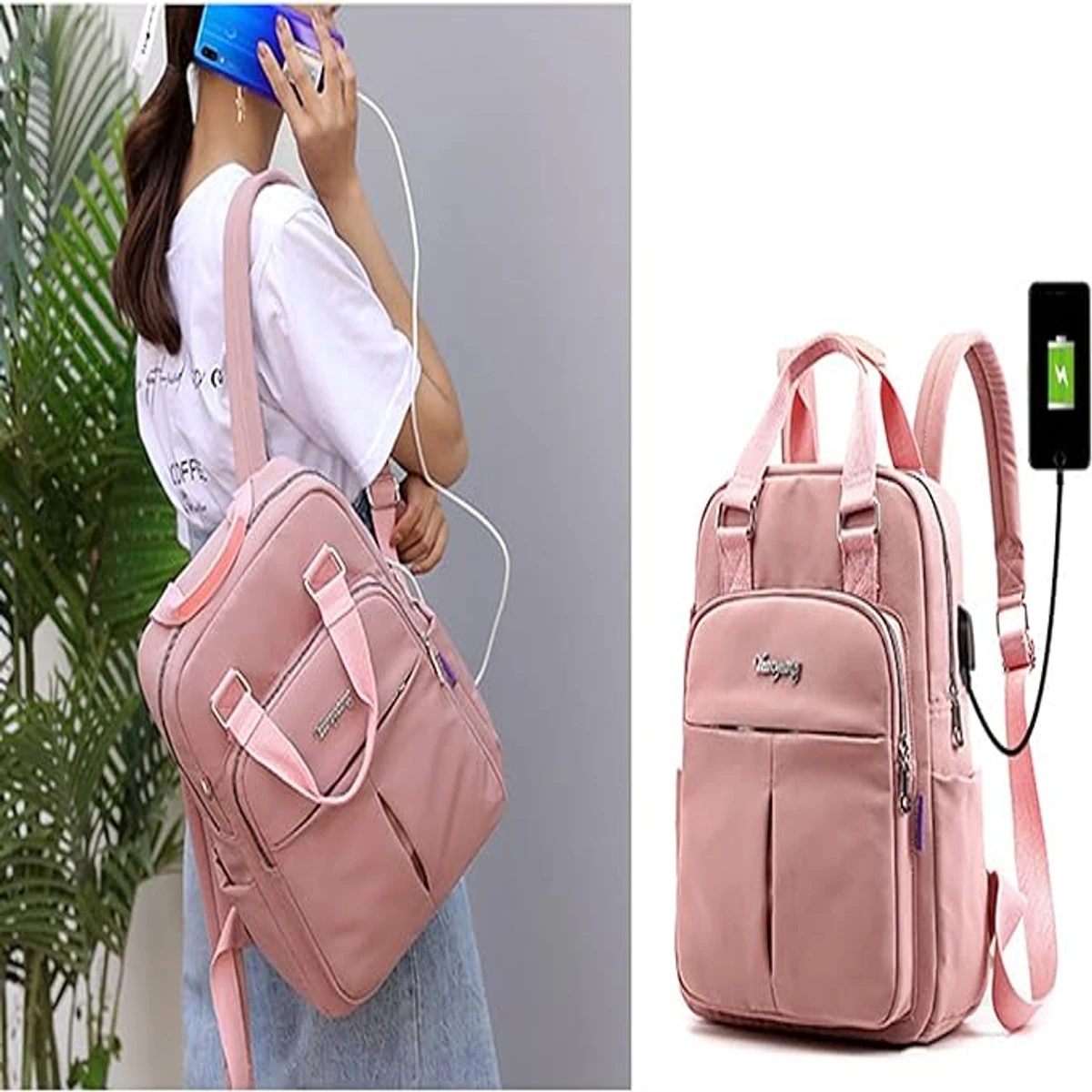 Multi Uses Laptop Backpack Travel Bag With Charging Port