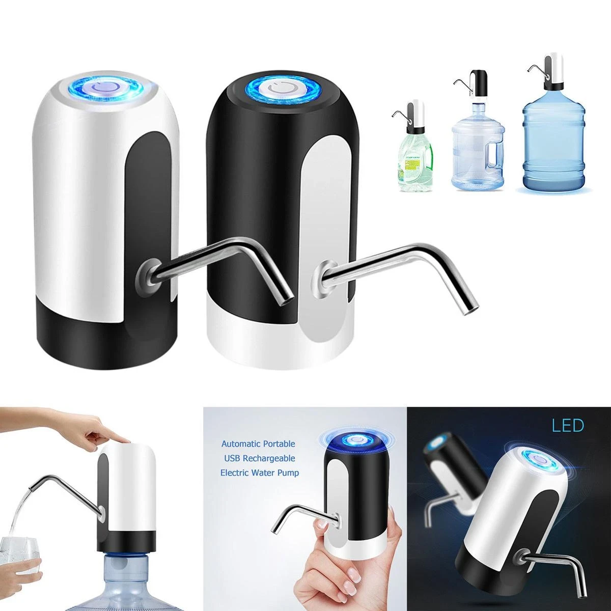 Automatic Water Dispenser USB Charging Electric Water Pump