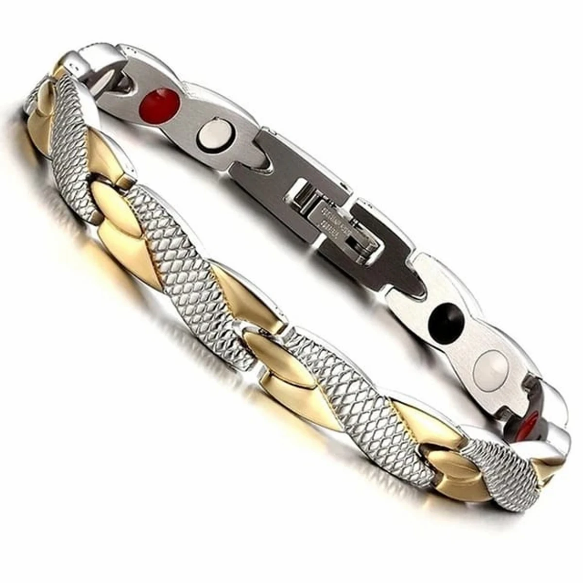 Twisted Dragon Pattern Healthy Care Magnetic Alloy Bracelet(auatul kursi ring free)