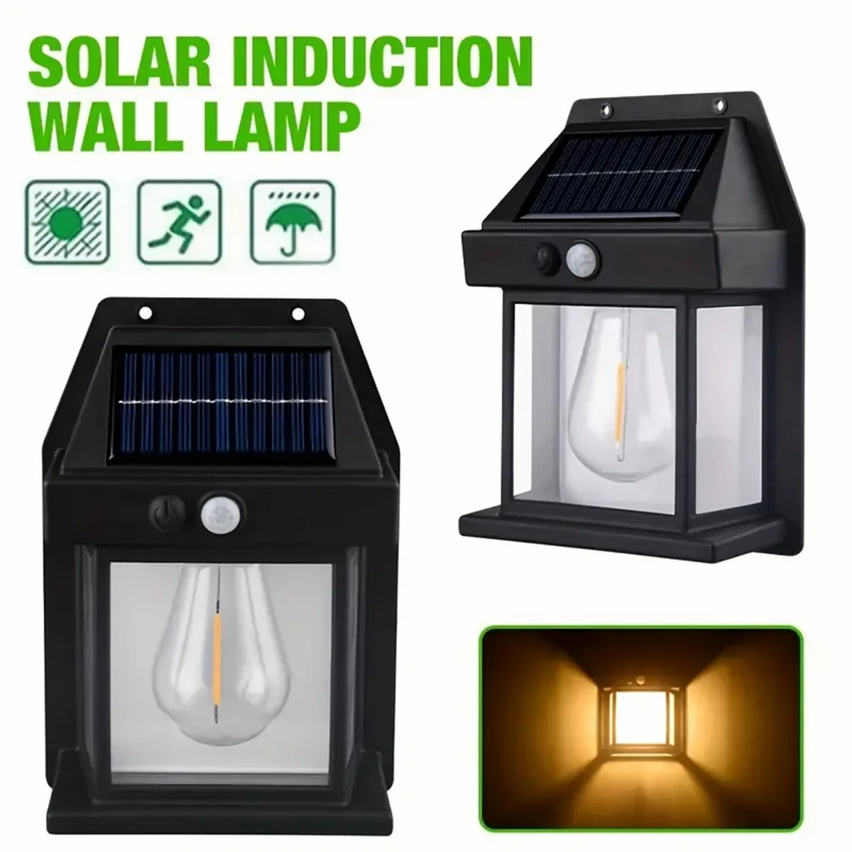 Solar Sensor Interaction Wall Lamp