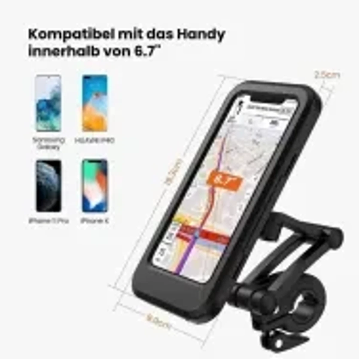 360° Rotation Waterproof Phone Holder Case For Bike Motorcycle Bicycle