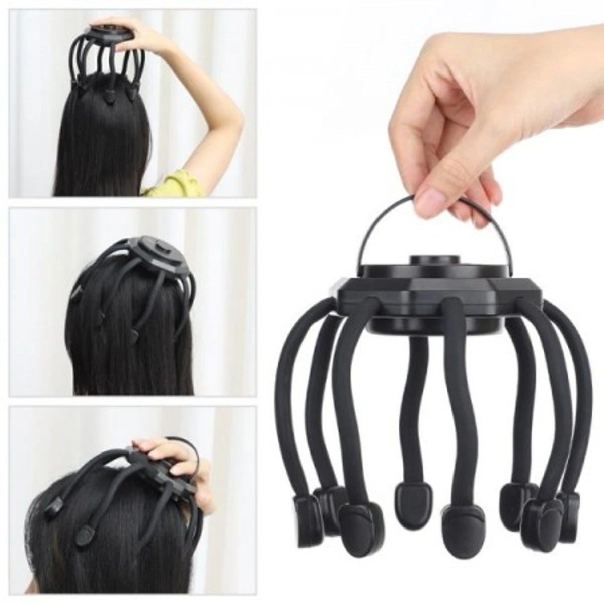 Rechargeable Octopus Head Massager Therapy Device